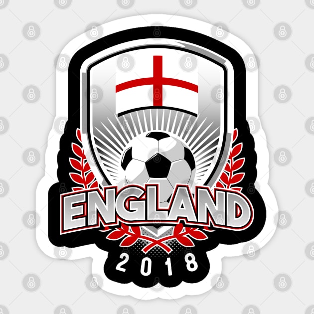 England Soccer 2018 Sticker by Styleuniversal